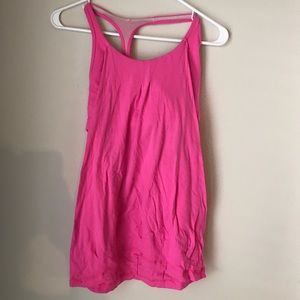Lululemon Bright Pink Top with Built in Bra